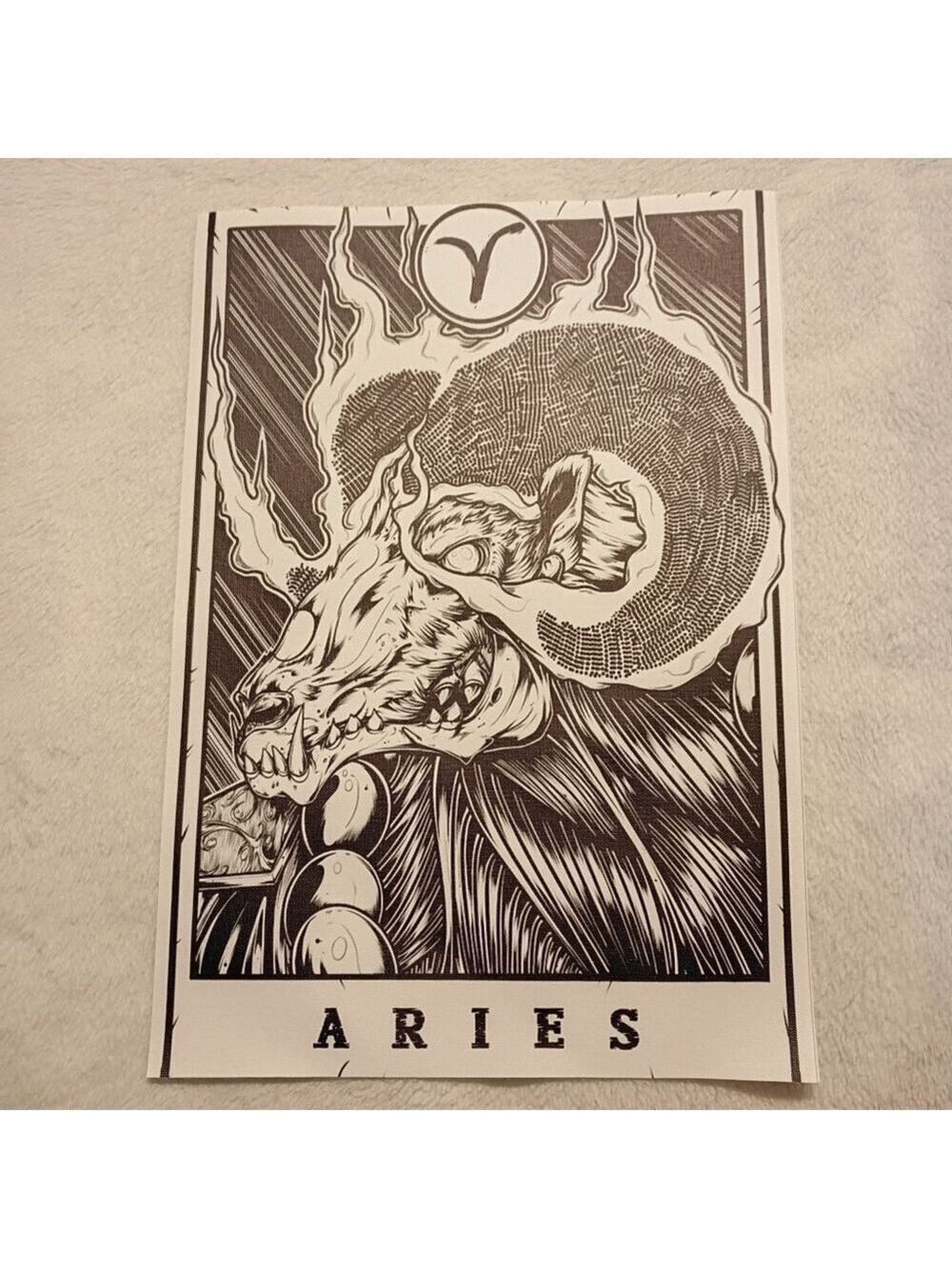 ๐ป Aries Zodiac Canvas Art Print